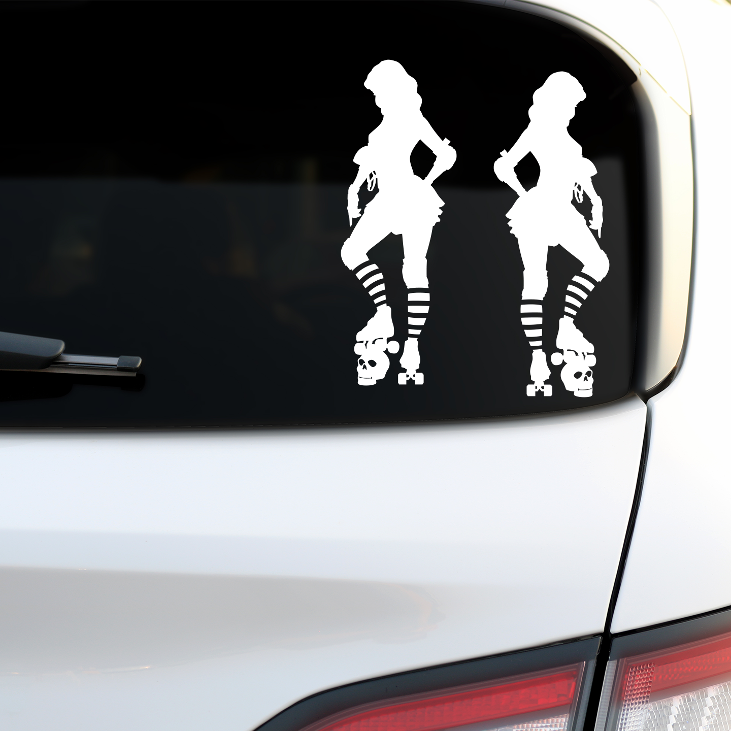 Roller Derby Girl Stickers