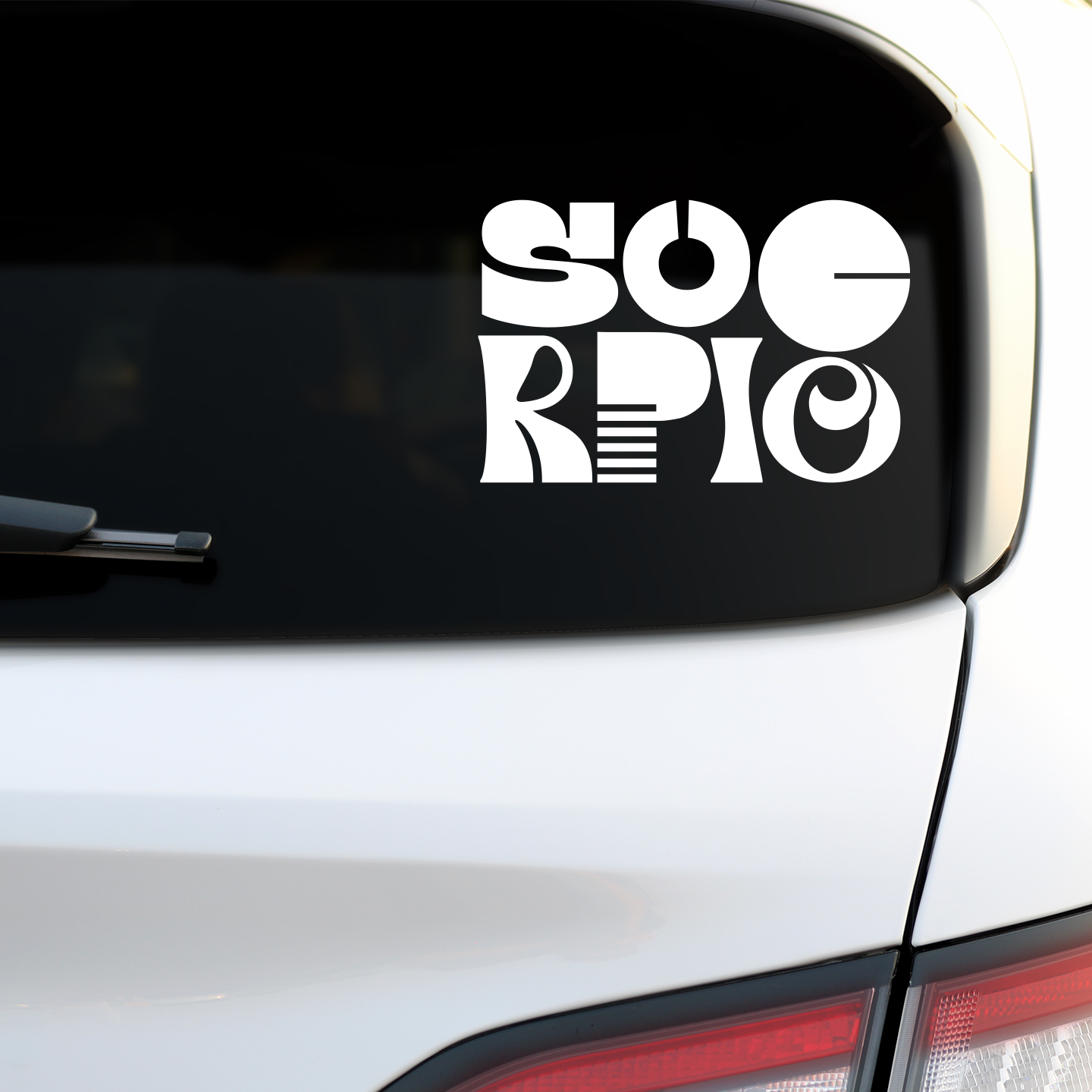 Scorpio Retro Sticker