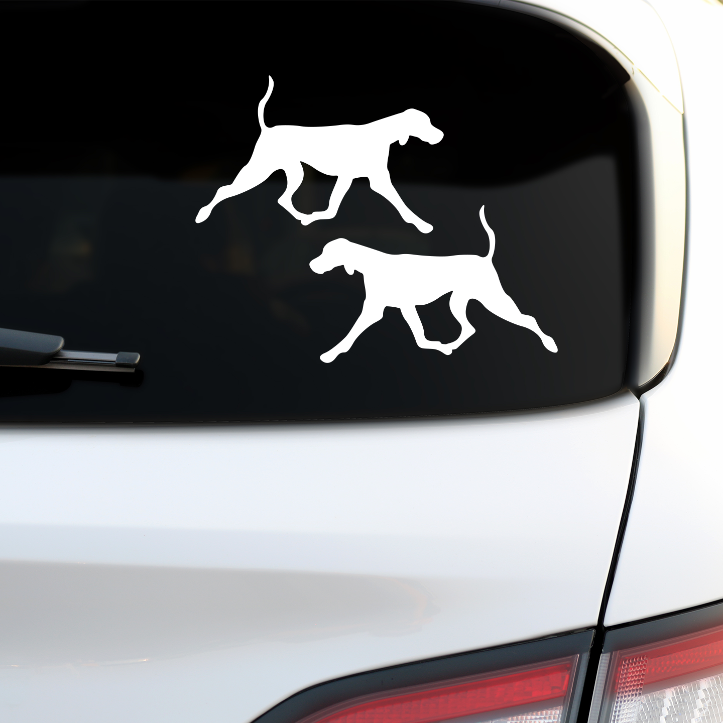 Weimaraner Silhouette Stickers