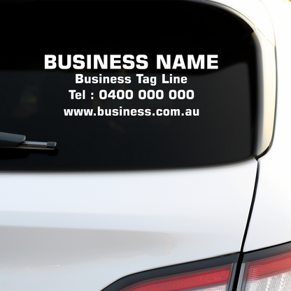 Business Signage Custom Text Sticker