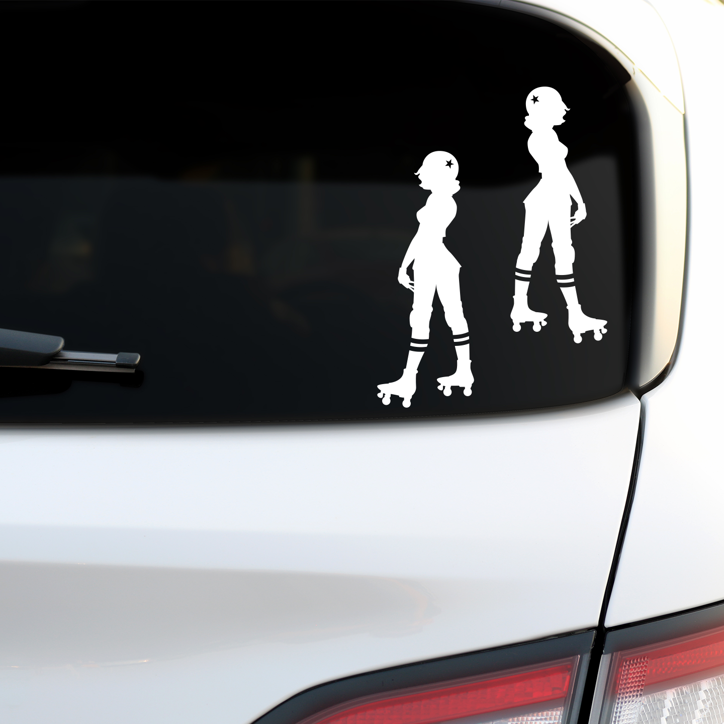 Roller Derby Girl Stickers