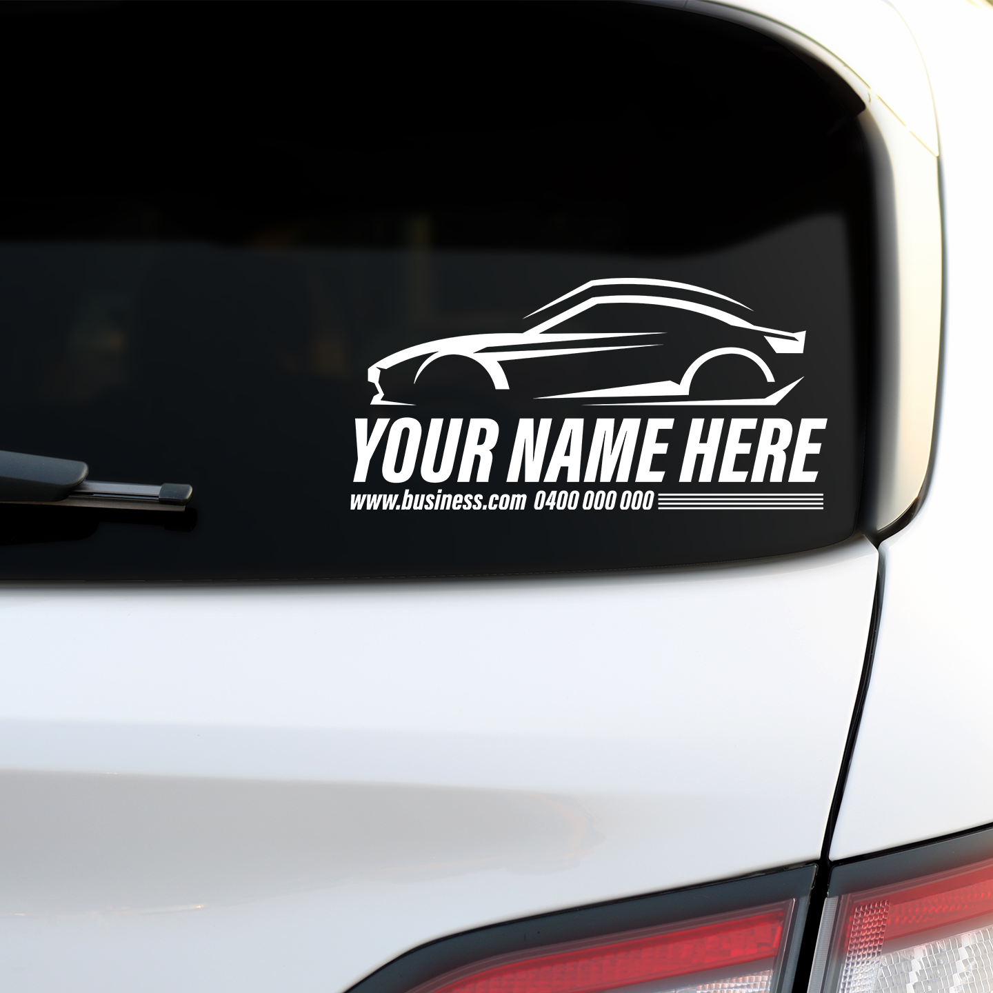 Business Signage Custom Automotive Logo Sticker