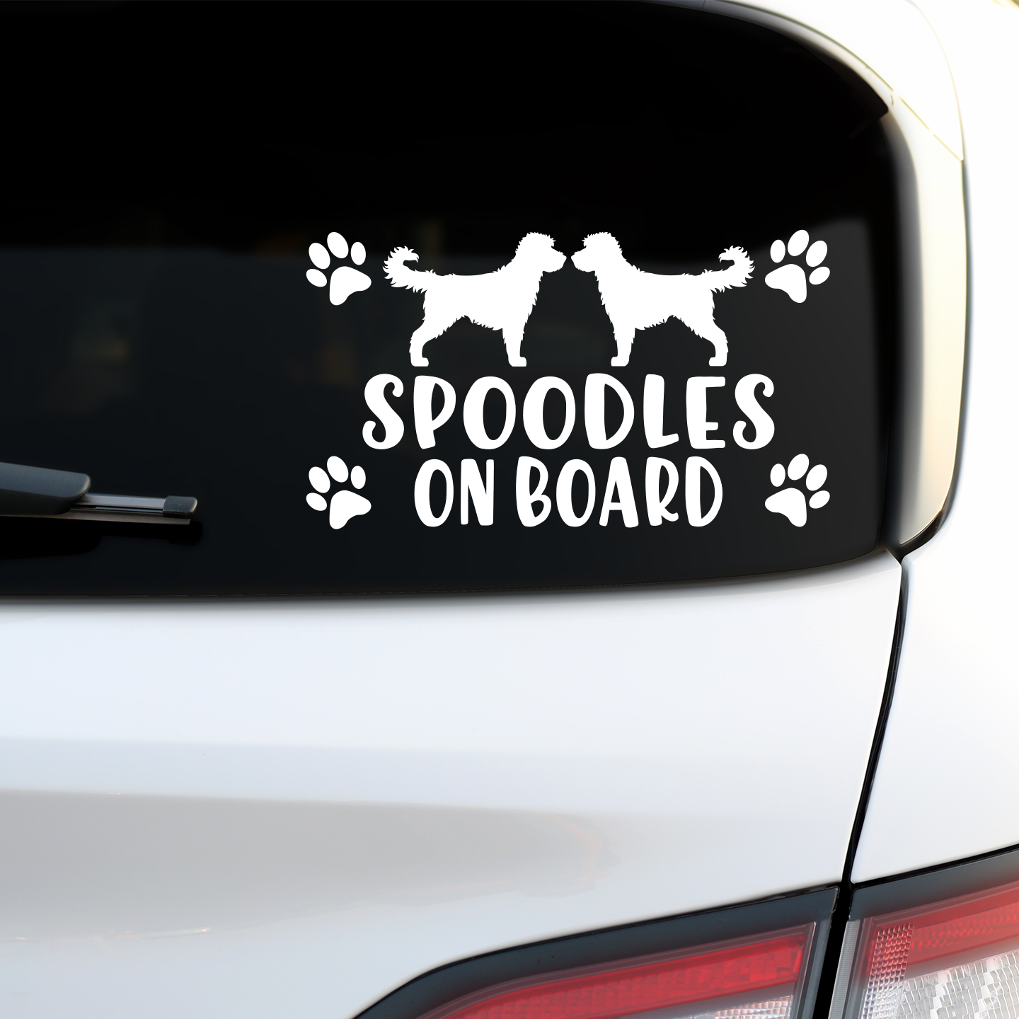 Spoodles On Board Sticker