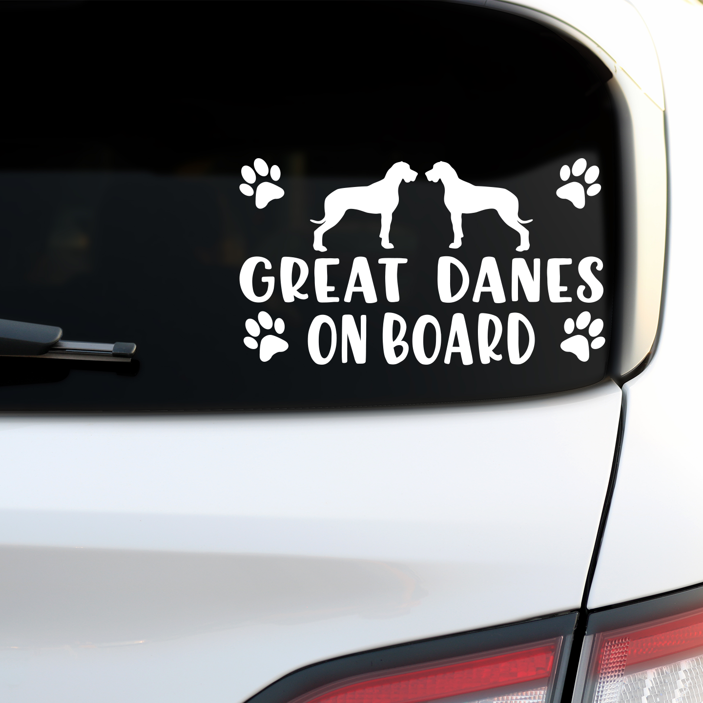 Great Danes On Board Sticker