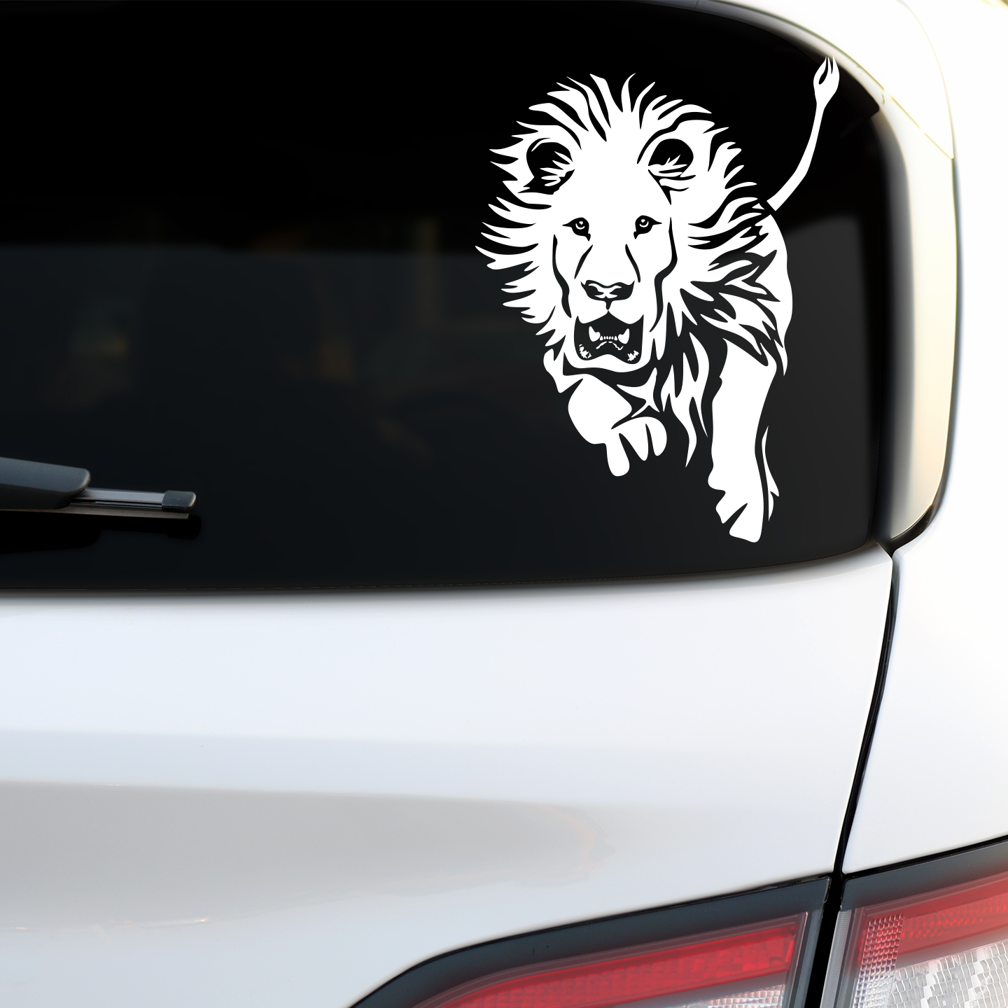 Jumping Lion Sticker