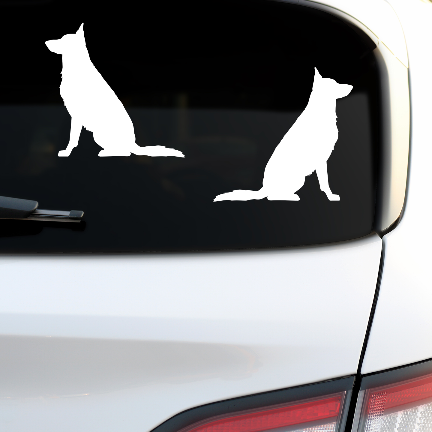 German Shepherd Silhouette Stickers