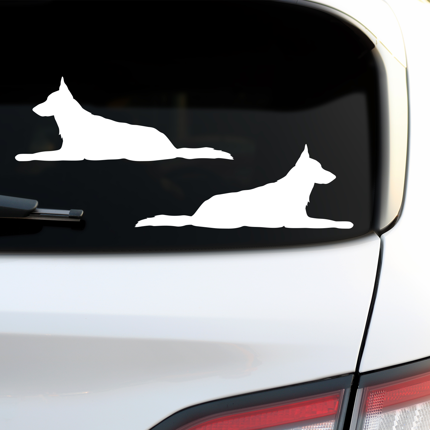 German Shepherd Silhouette Stickers