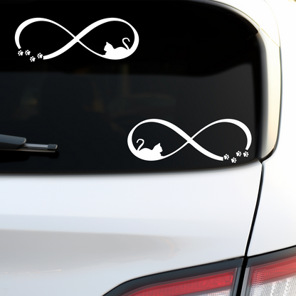 Infinity Cat Stickers