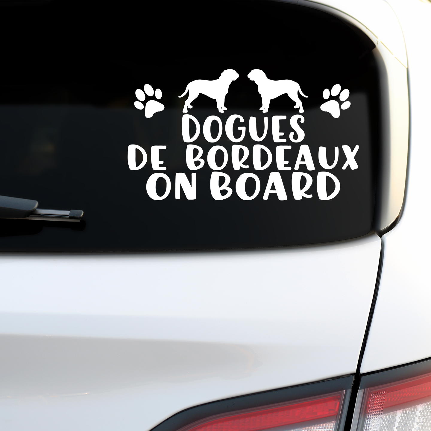 Dogues de Bordeaux On Board Sticker