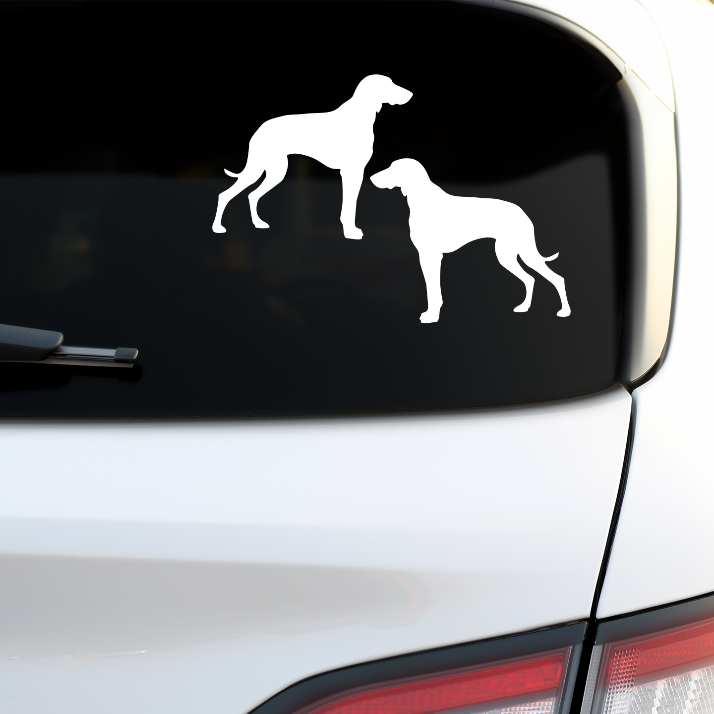 Weimaraner Silhouette Stickers