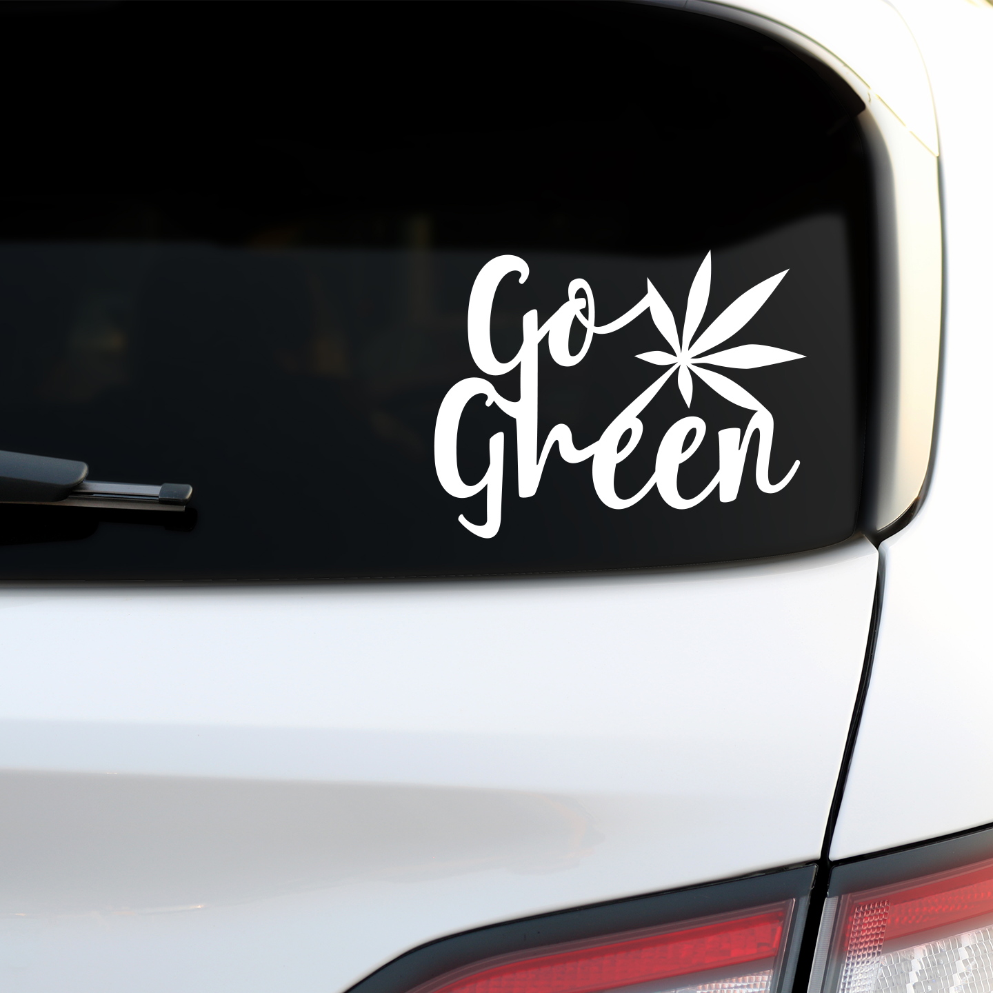 Go Green Cannabis Sticker