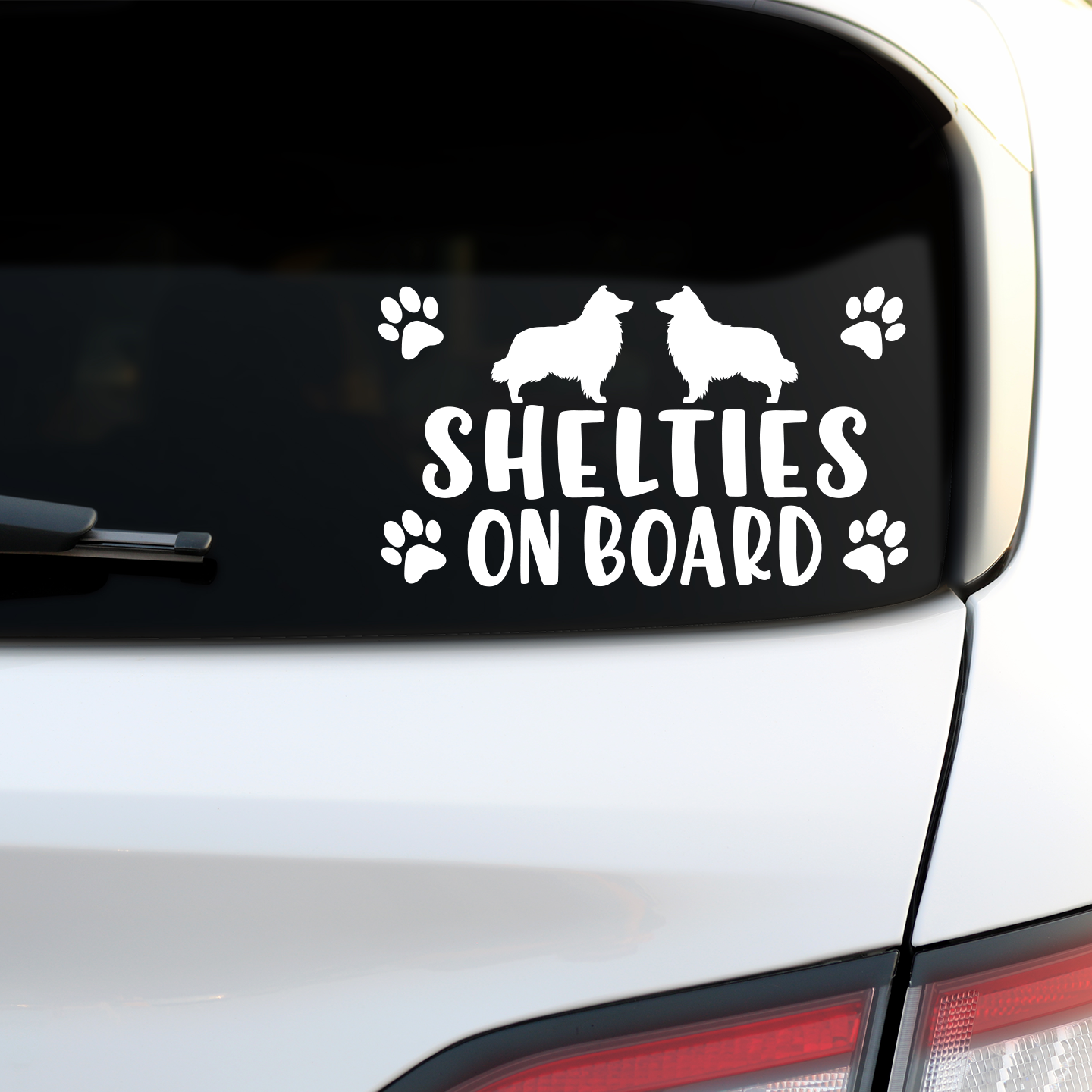 Shelties On Board Sticker
