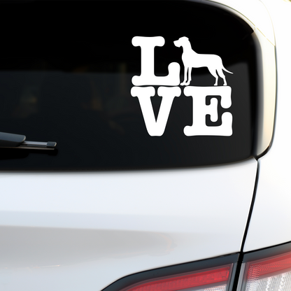 Great Dane Love Sticker
