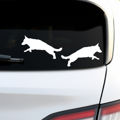 German Shepherd Silhouette Stickers