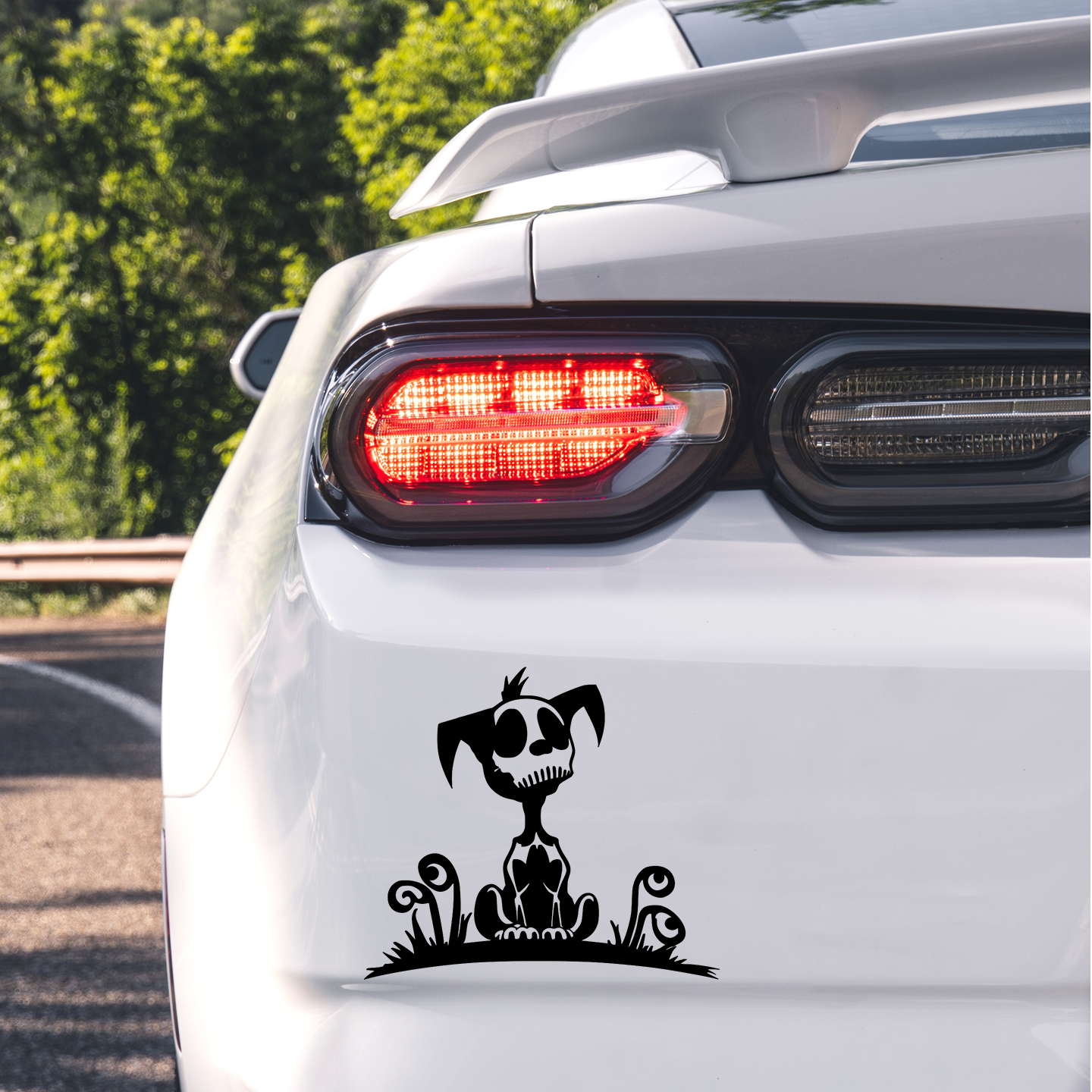 Skull Dog Sticker