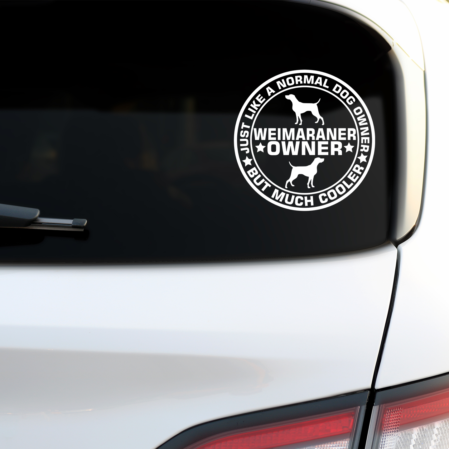 Weimaraner Owner Sticker