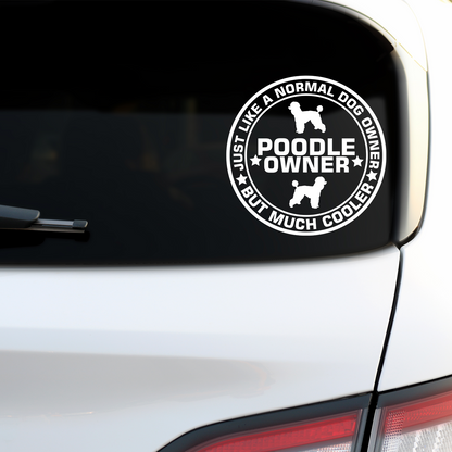 Poodle Owner Sticker