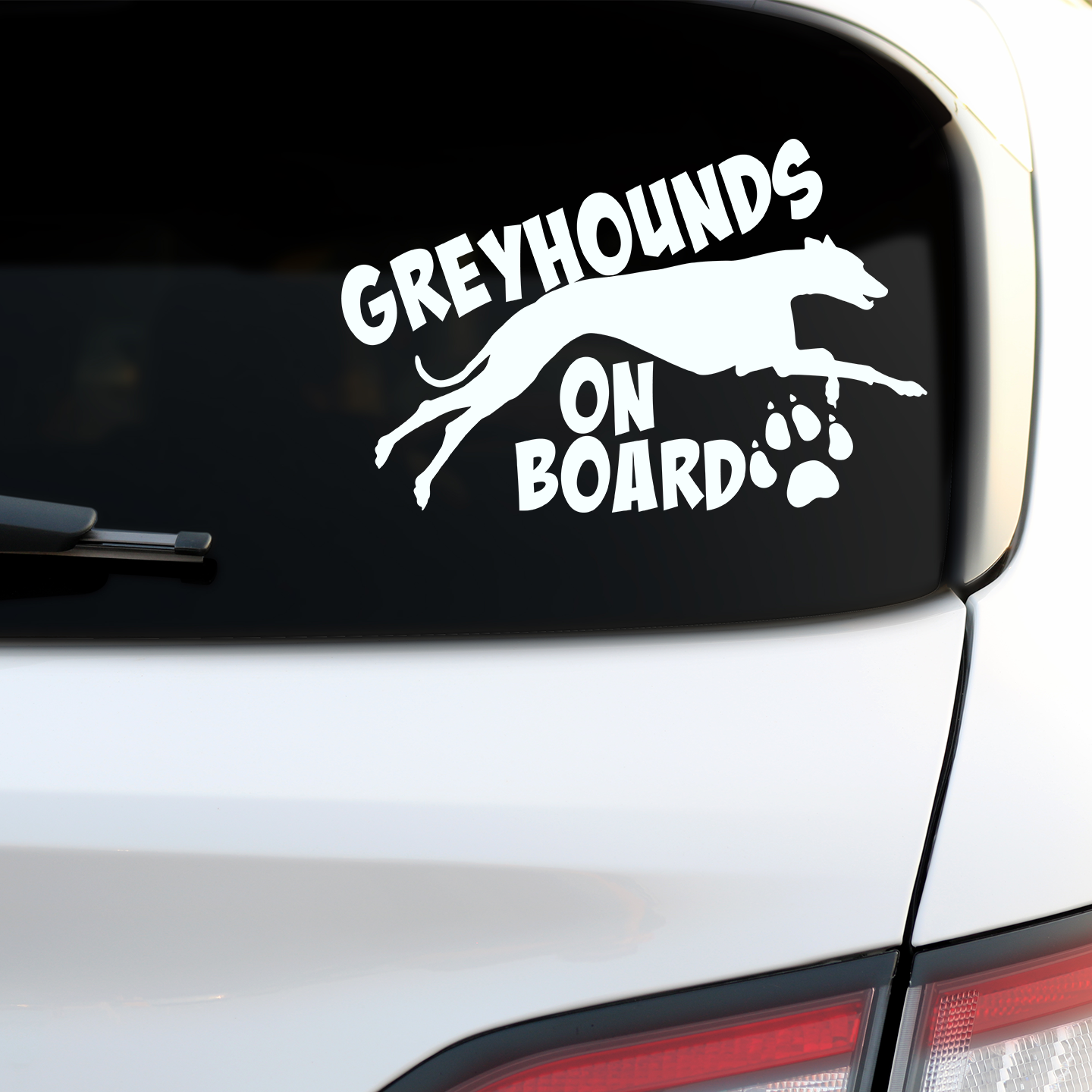 Greyhounds On Board Sticker