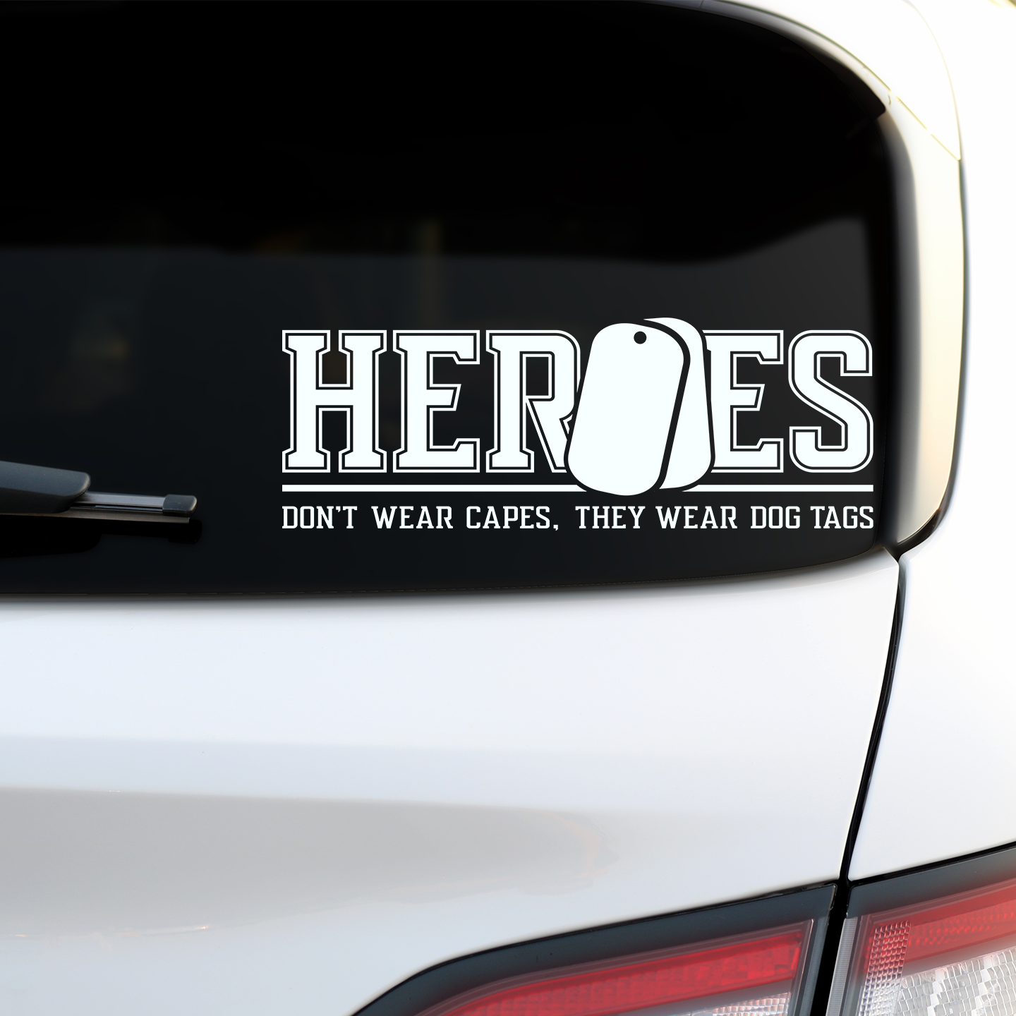 Heroes Don't Wear Capes Sticker