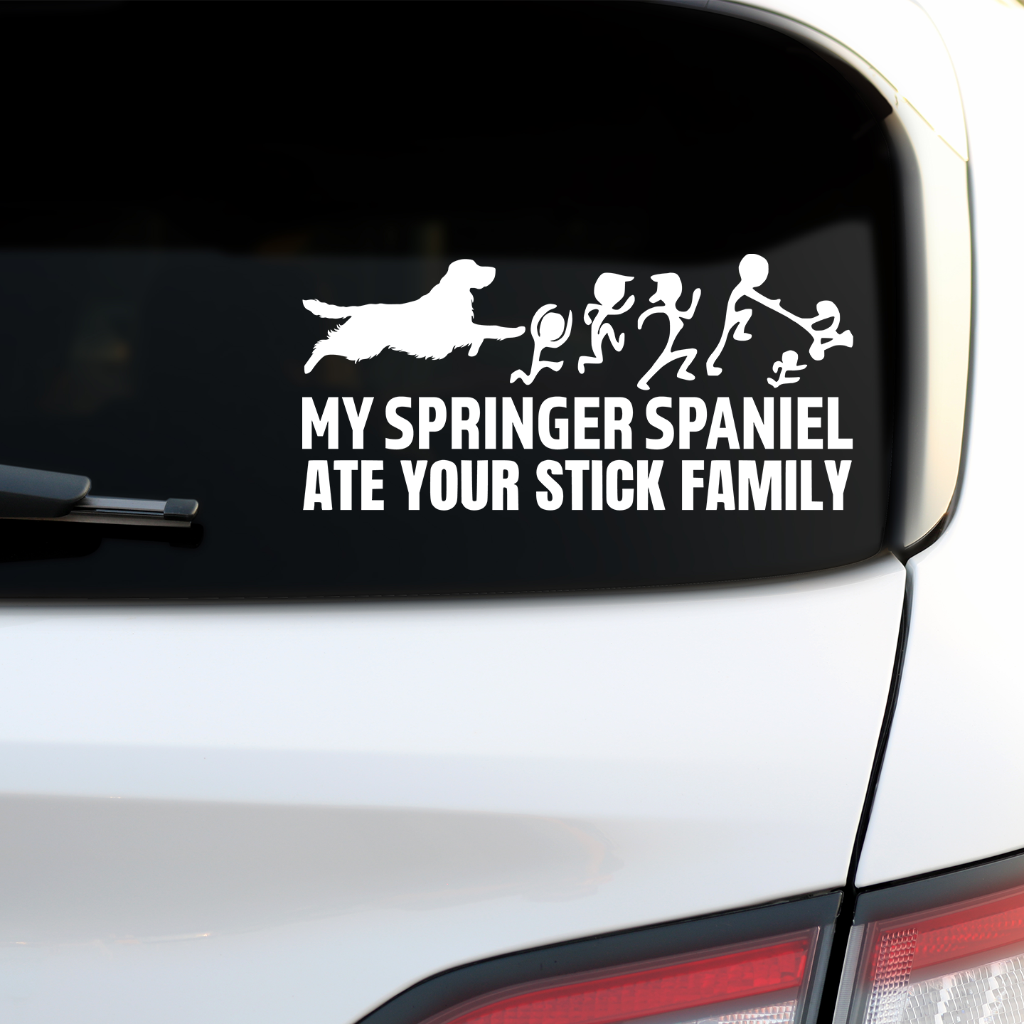 My Springer Spaniel Ate Your Stick Family Sticker