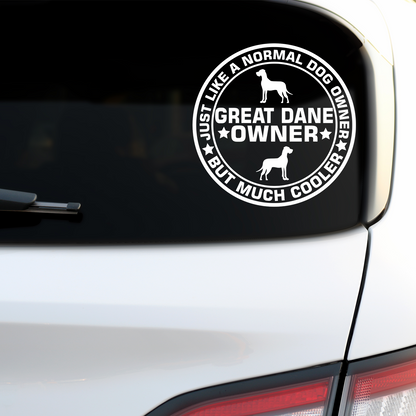 Great Dane Owner Sticker