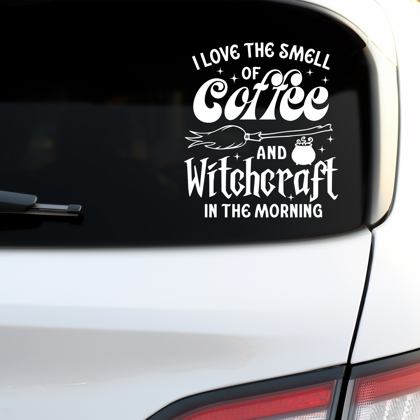 Coffee And Witchcraft In The Morning Sticker