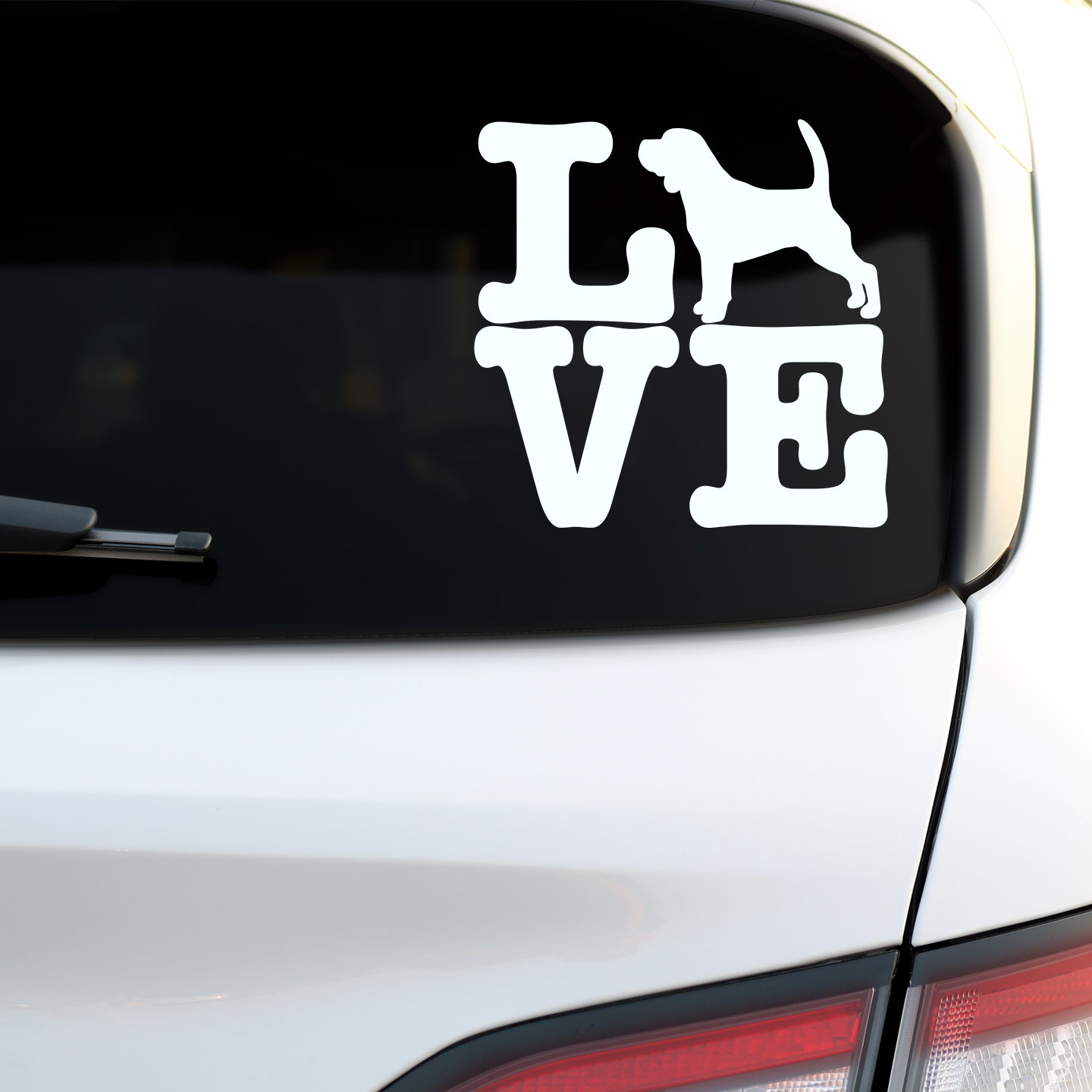 Beagle Love Sticker