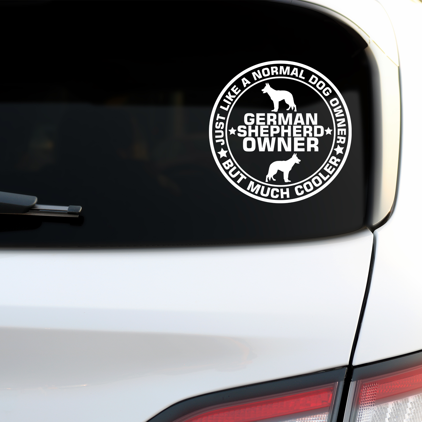 German Shepherd Owner Sticker