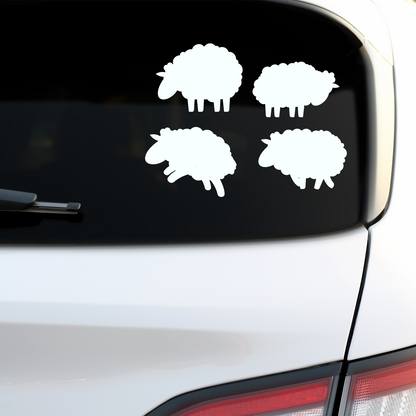 Sheep Silhouette Stickers