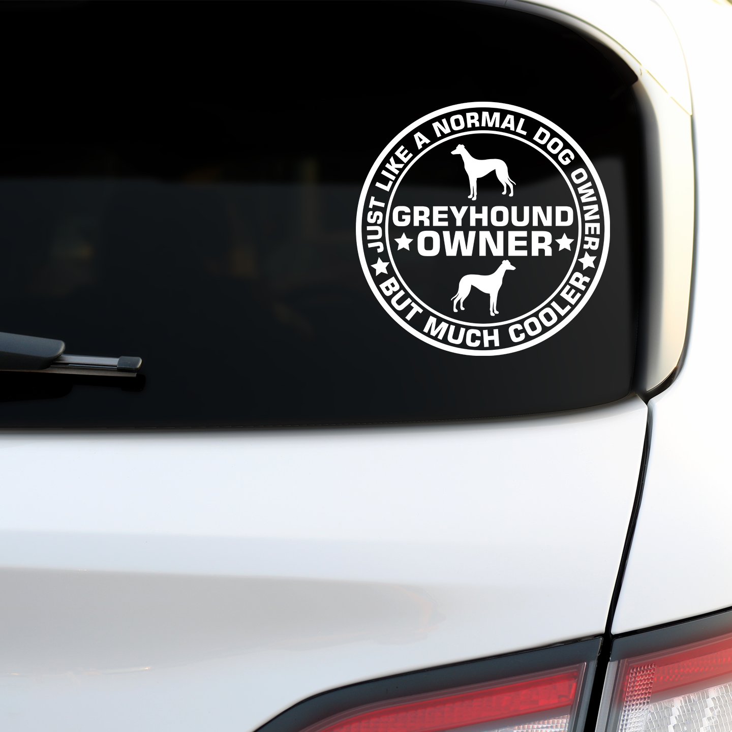 Greyhound Owner Sticker