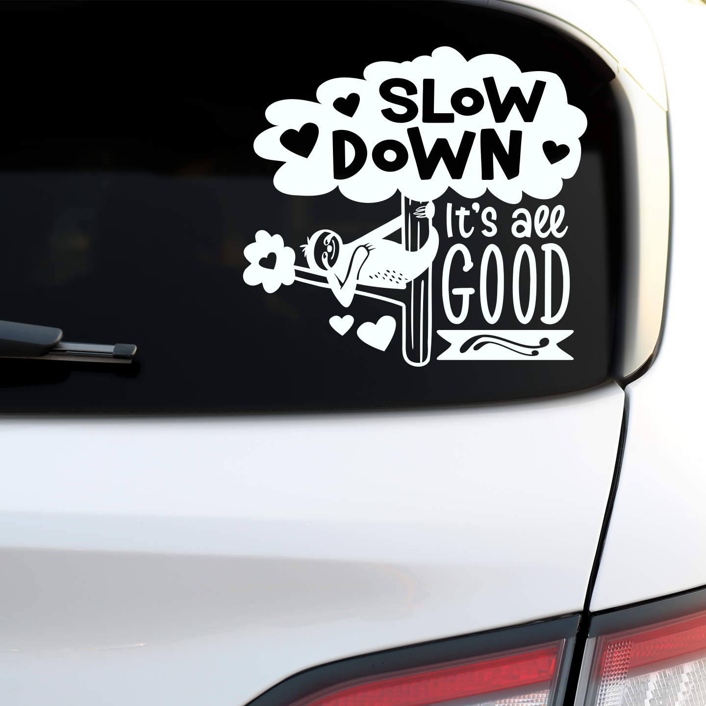 Sloth Slow Down Sticker