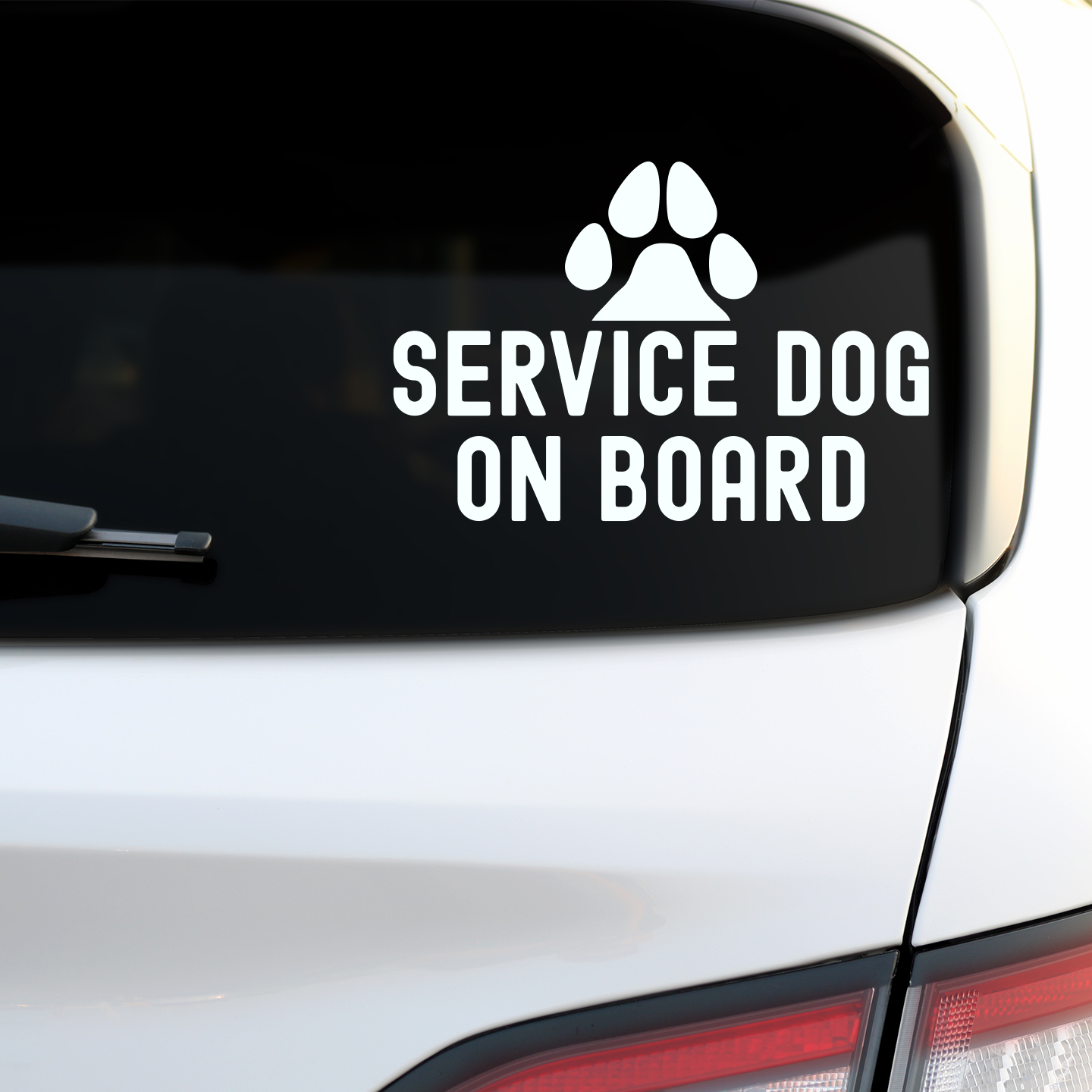 Service Dog On Board Sticker