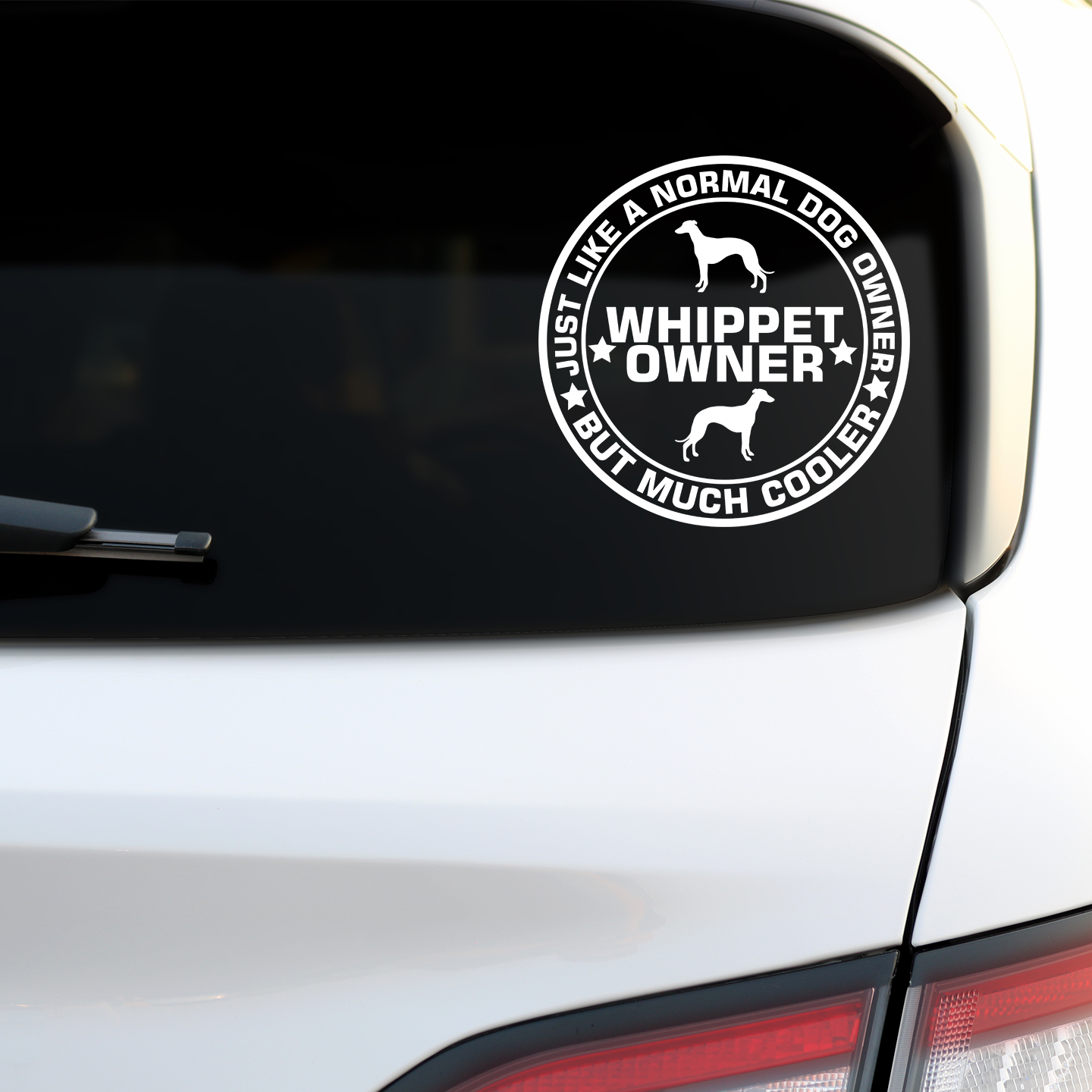 Whippet Owner Sticker