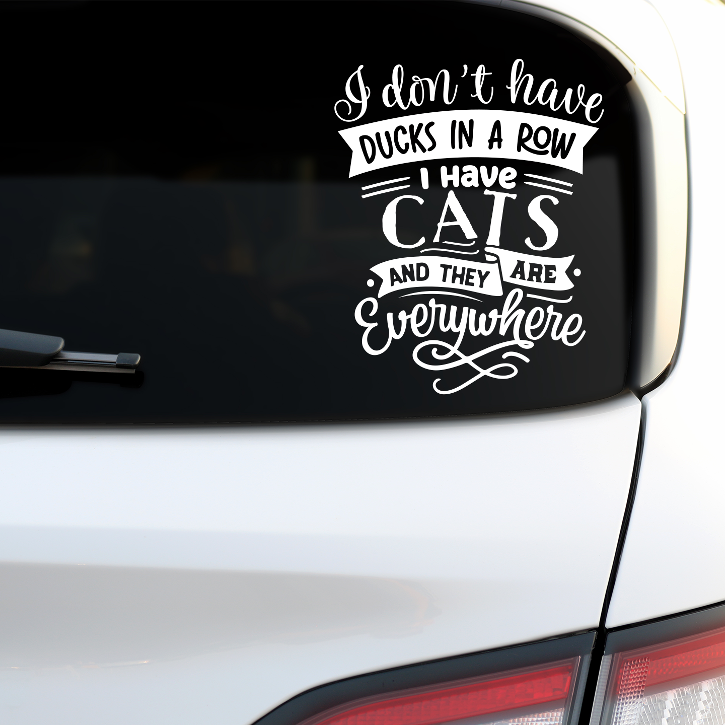 I Have Cats Everywhere Sticker