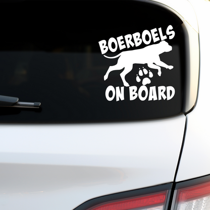 Boerboels On Board Sticker