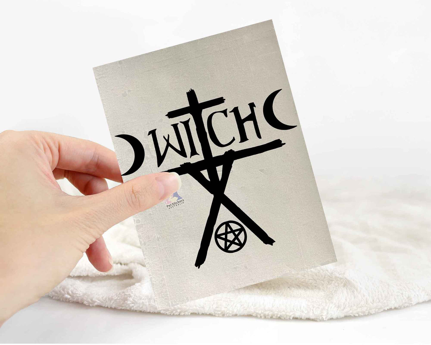 Witch Cross Sticker