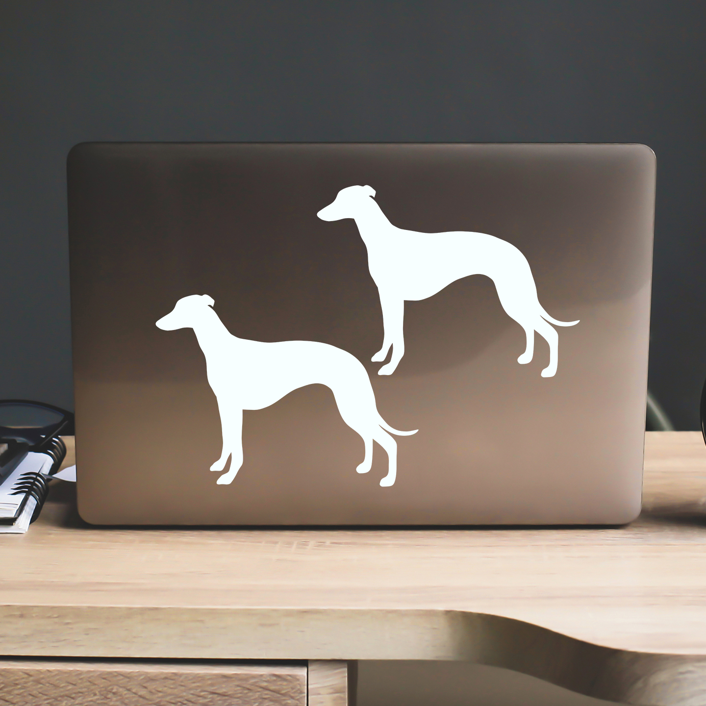 Whippet Silhouette Stickers