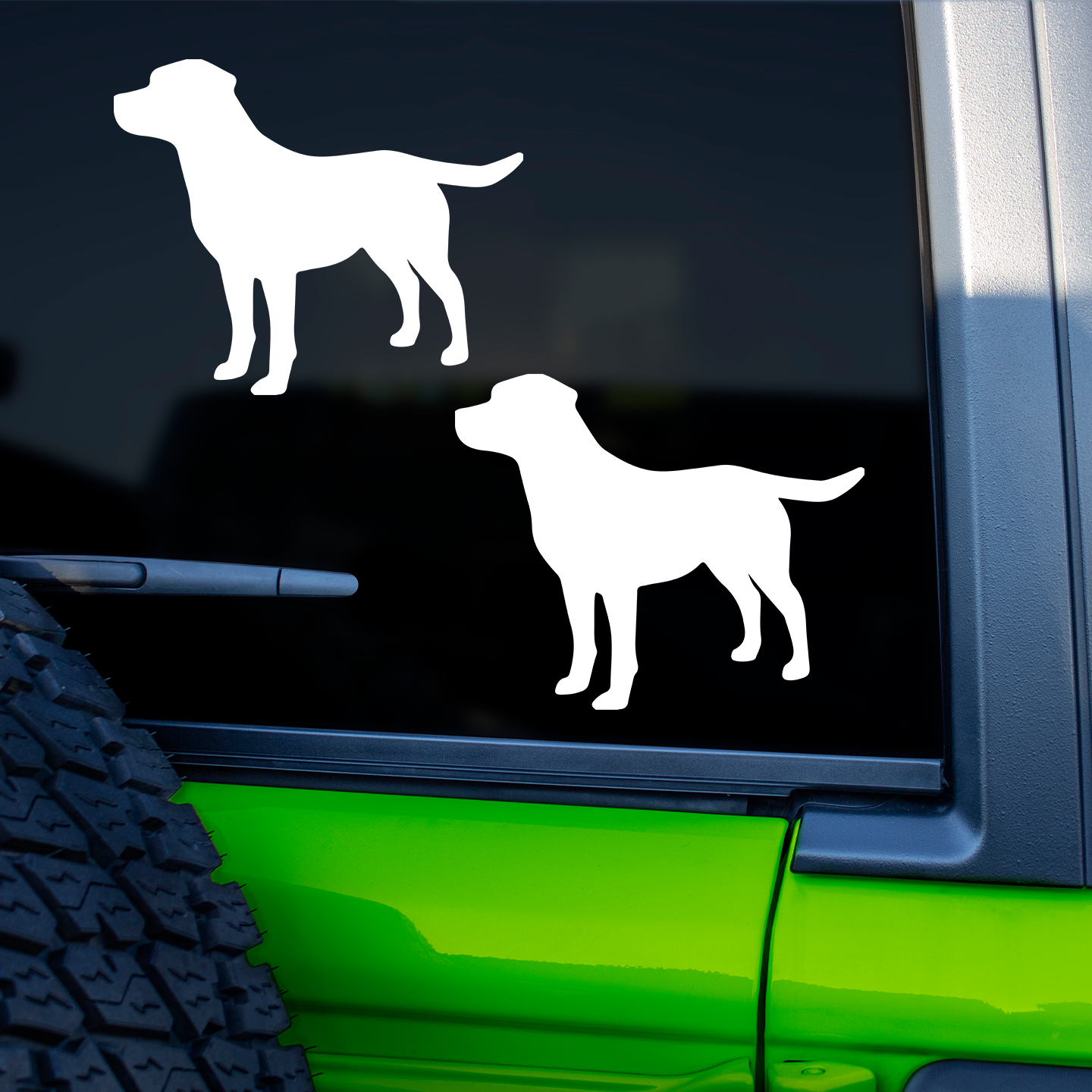 Labrador Retriever Silhouette Stickers