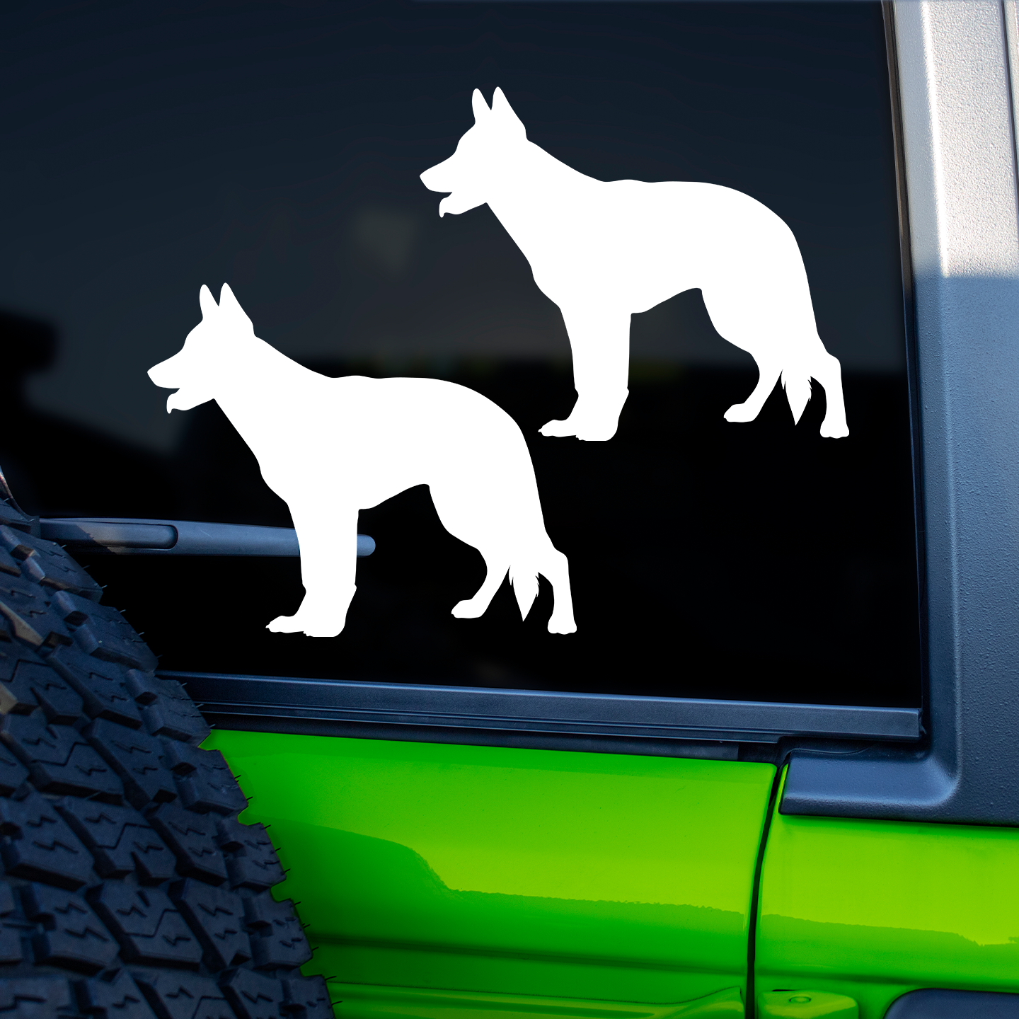 German Shepherd Silhouette Sticker