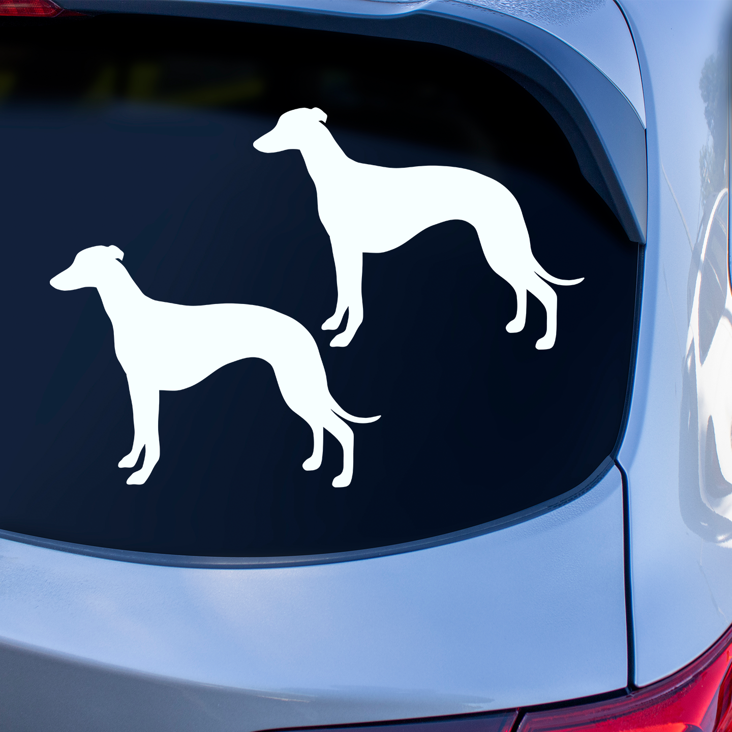 Whippet Silhouette Stickers