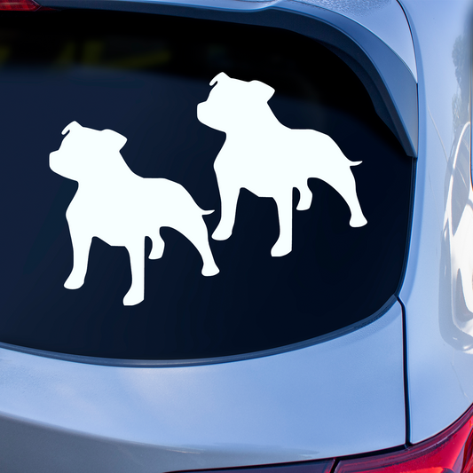 Staffordshire Bull Terrier Silhouette Stickers