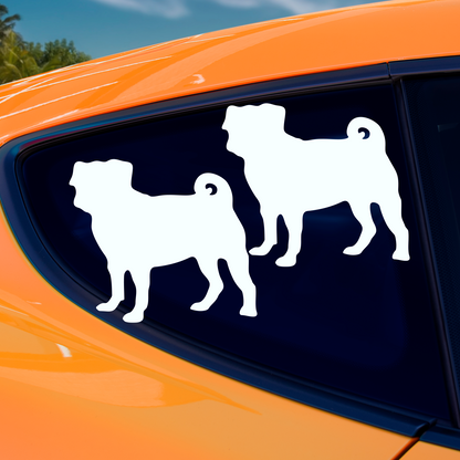 Pug Silhouette Sticker