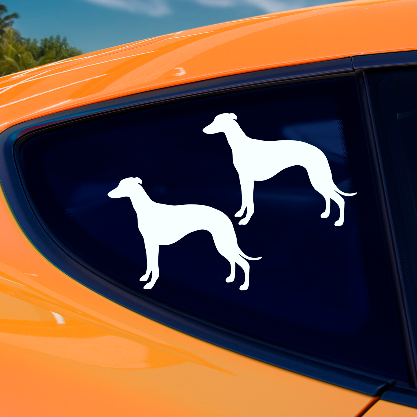 Whippet Silhouette Stickers