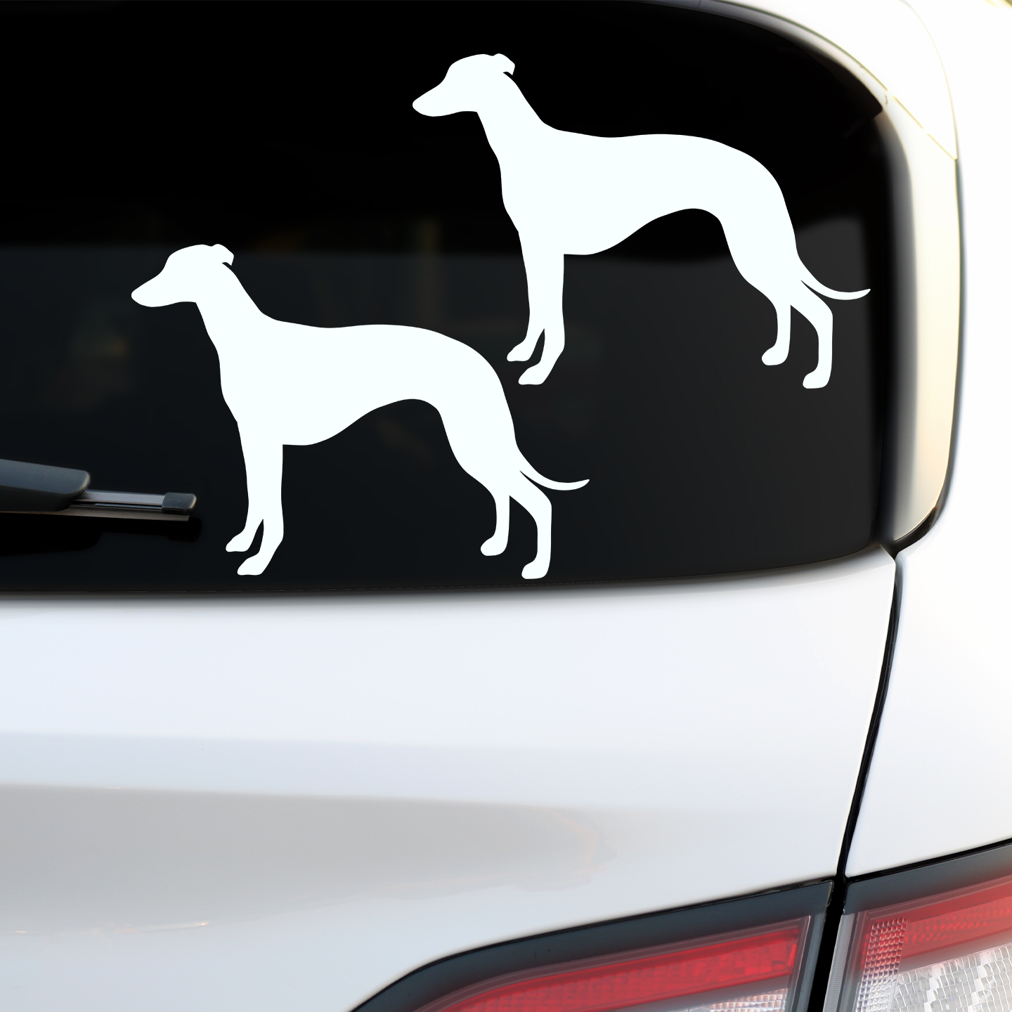 Whippet Silhouette Stickers