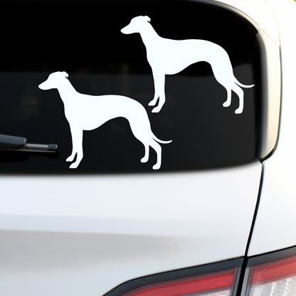 Whippet Silhouette Stickers