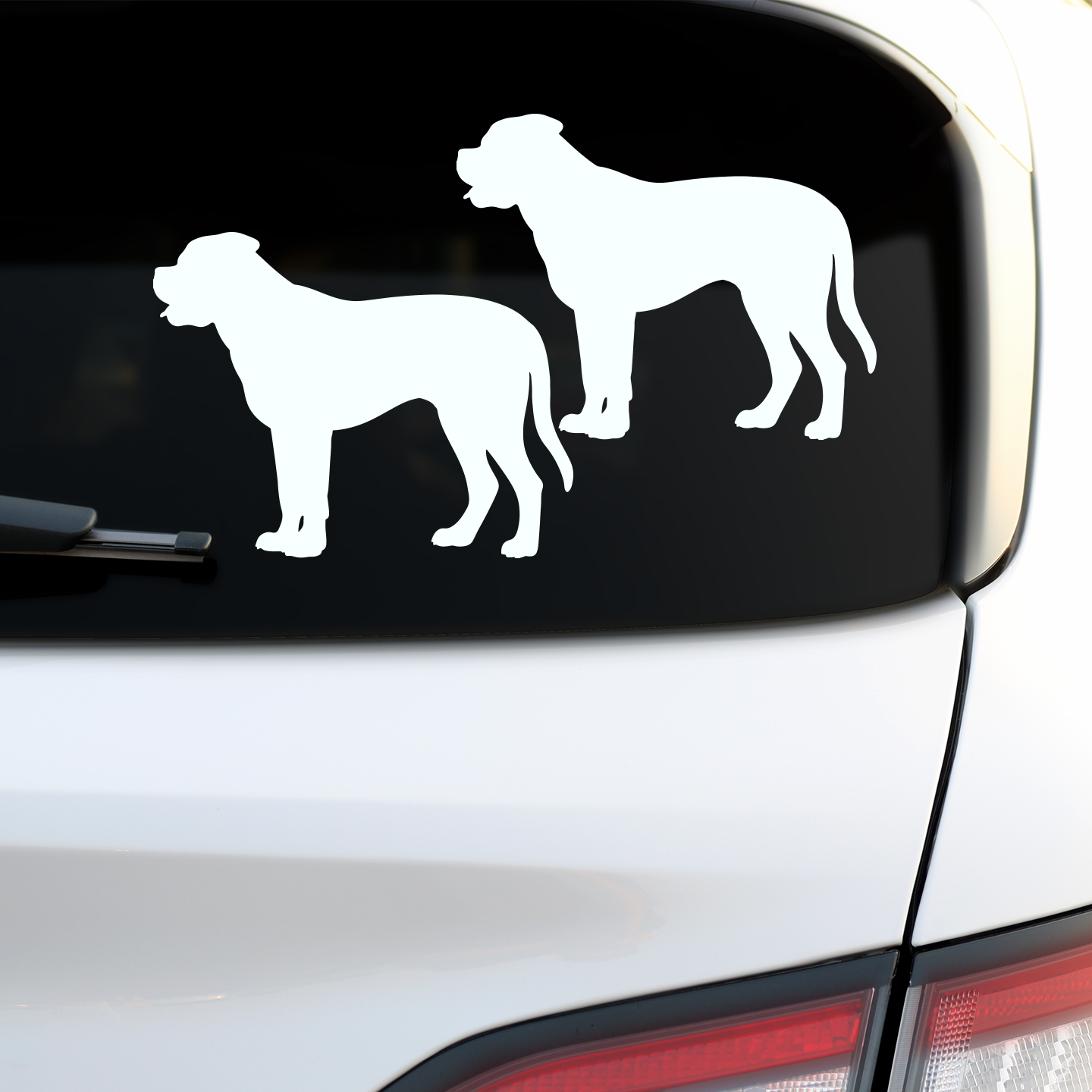 Mastiff Silhouette Stickers