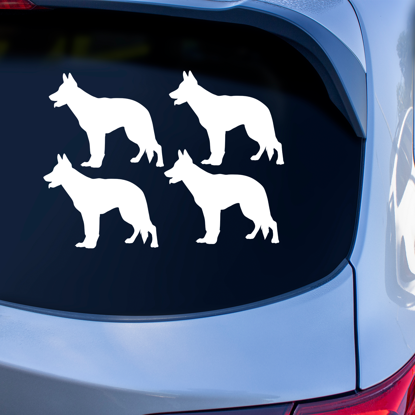 German Shepherd Silhouette Sticker