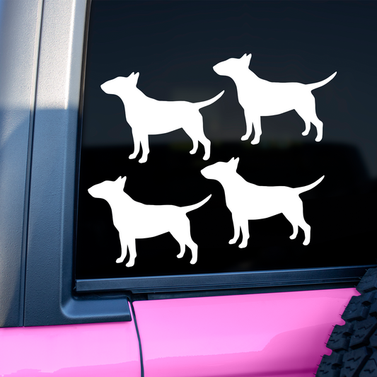 Bull Terrier Silhouette Stickers