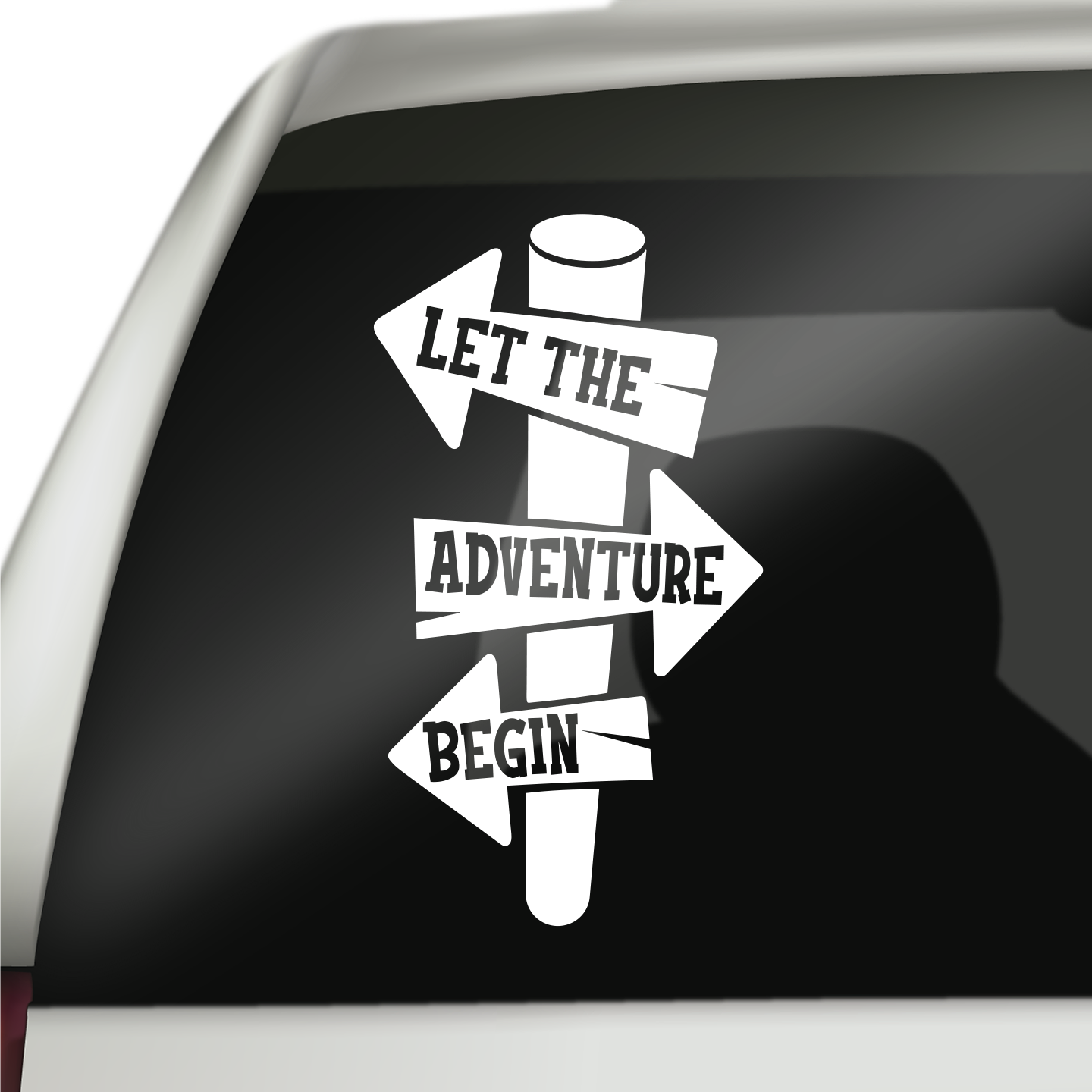 Let The Adventure Begin Sticker