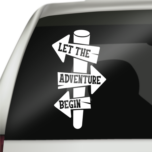 Let The Adventure Begin Sticker